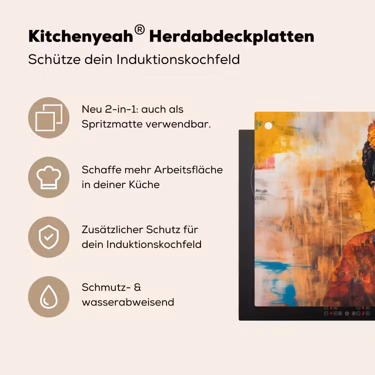 Portret - Sieraden - Schilderachtig Inductie beschemer met haakjes klein -ky-usp-de