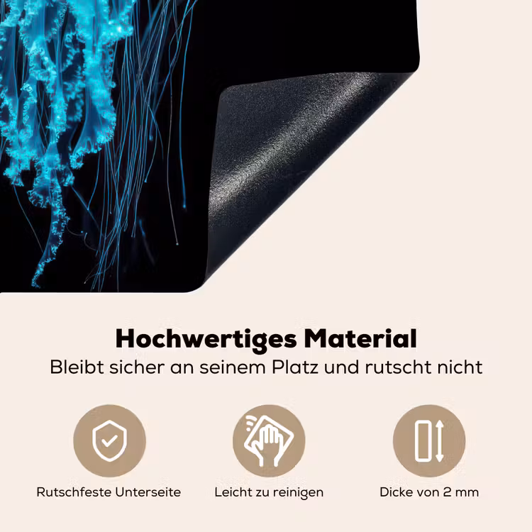 Kwal - Tentakels - Blauw - Licht Inductie beschemer met haakjes middel -ky-onderkant-de
