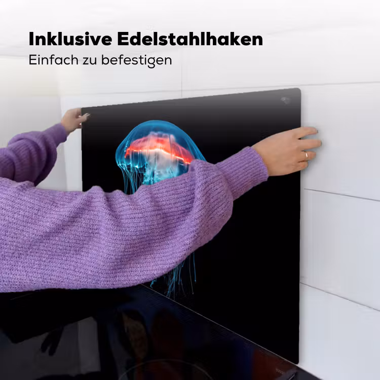 Kwal - Tentakels - Blauw - Licht Inductie beschemer met haakjes middel -ky-ophangen-de