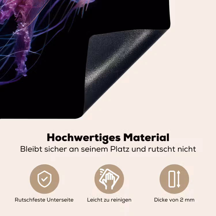 Kwal - Doorzichtig - Roze - Tentakels Inductie beschemer met haakjes middel -ky-onderkant-de