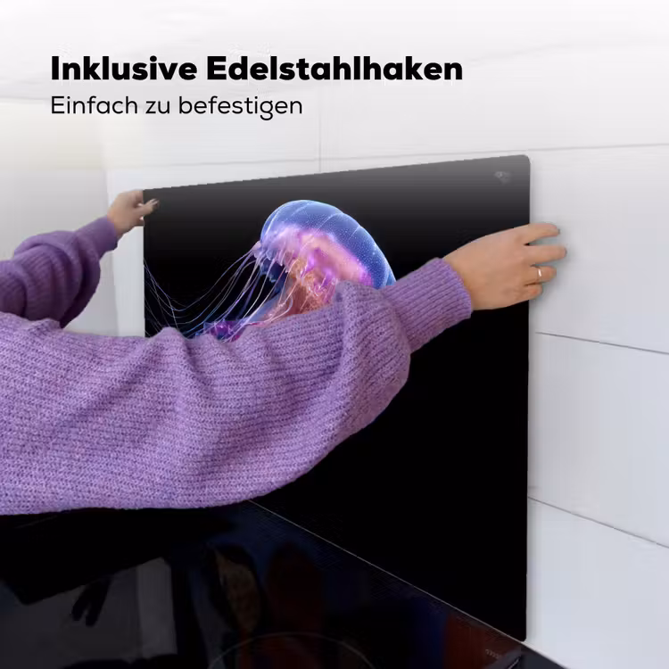 Kwal - Doorzichtig - Roze - Tentakels Inductie beschemer met haakjes middel -ky-ophangen-de