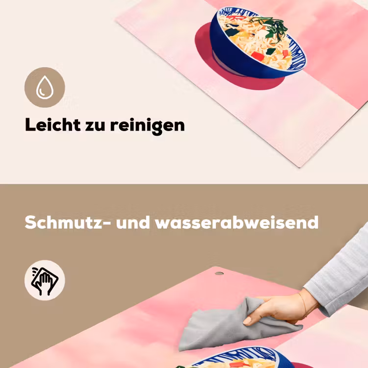 Rijst - Illustratie - Kom - Groente Inductie beschemer met haakjes klein -ky-schoon-de