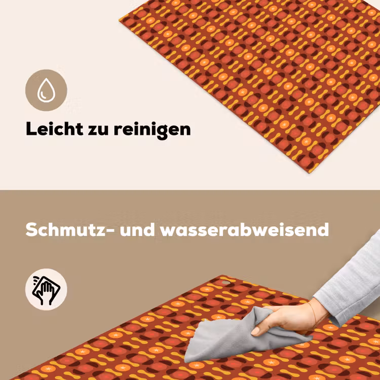 Retro - Disco - Hippie Inductie beschemer met haakjes klein 777 -ky-schoon-de