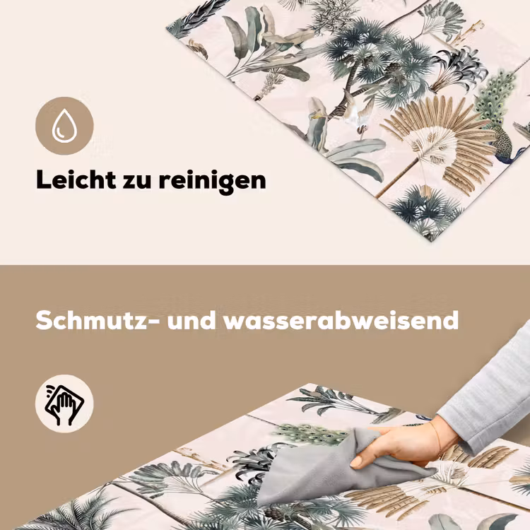 Retro - Jungle - Natuur - Dieren Inductie beschemer met haakjes groot -ky-schoon-de
