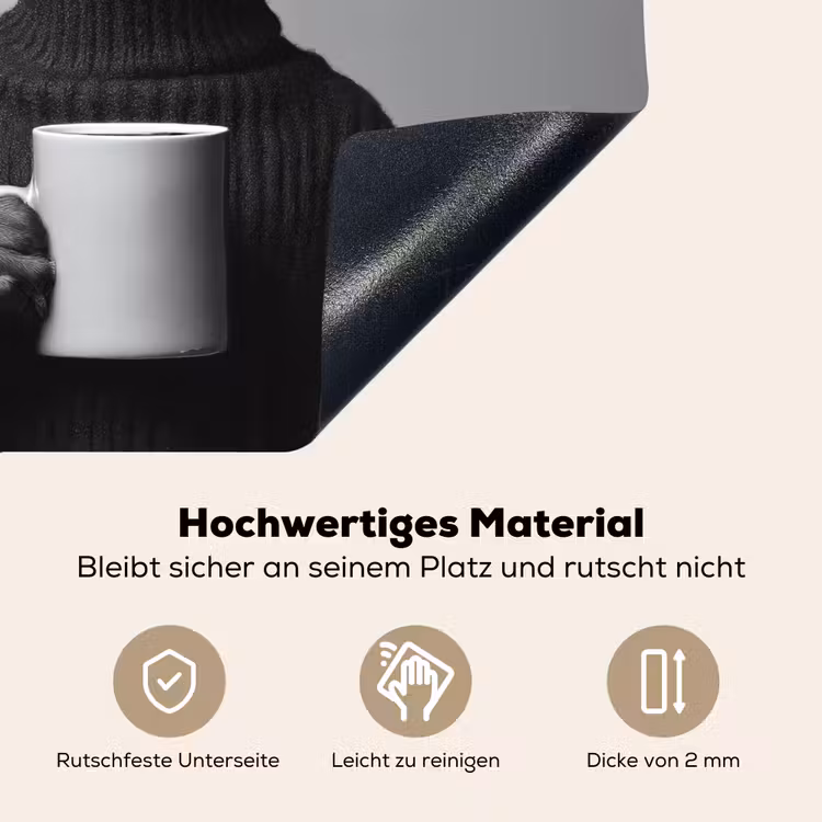 Coltrui - Hond - Bril - Mok Inductie beschemer met haakjes middel -ky-onderkant-de
