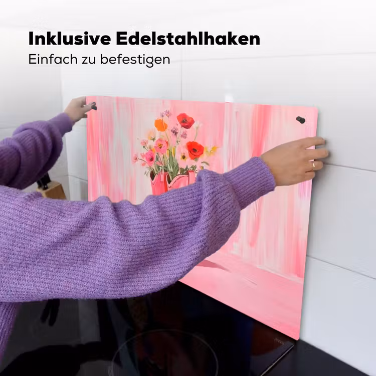 Roze - Bloemen - Cowboy Inductie beschemer met haakjes klein -ky-ophangen-de