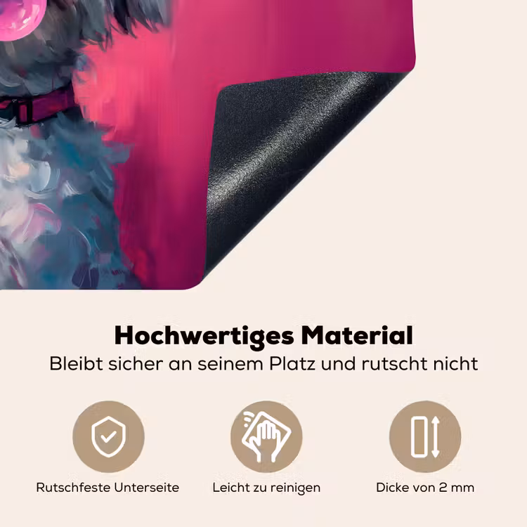 Pink - Hond - Bubbel Inductie beschemer met haakjes klein -ky-onderkant-de