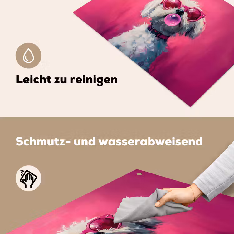 Pink - Hond - Bubbel Inductie beschemer met haakjes klein -ky-schoon-de