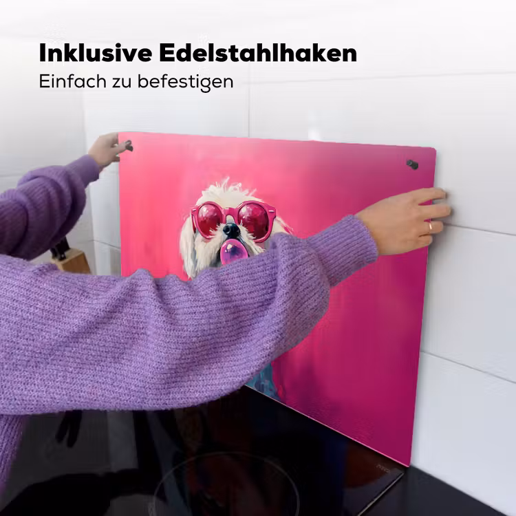 Pink - Hond - Bubbel Inductie beschemer met haakjes klein -ky-ophangen-de