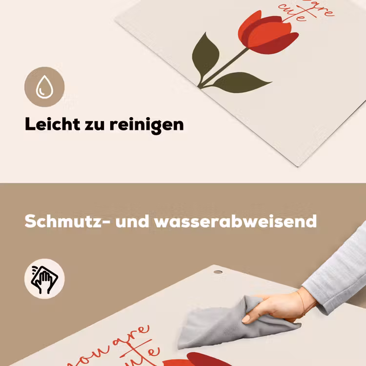 Roos - Rood - Bloem - Valentijn Inductie beschemer met haakjes klein -ky-schoon-de