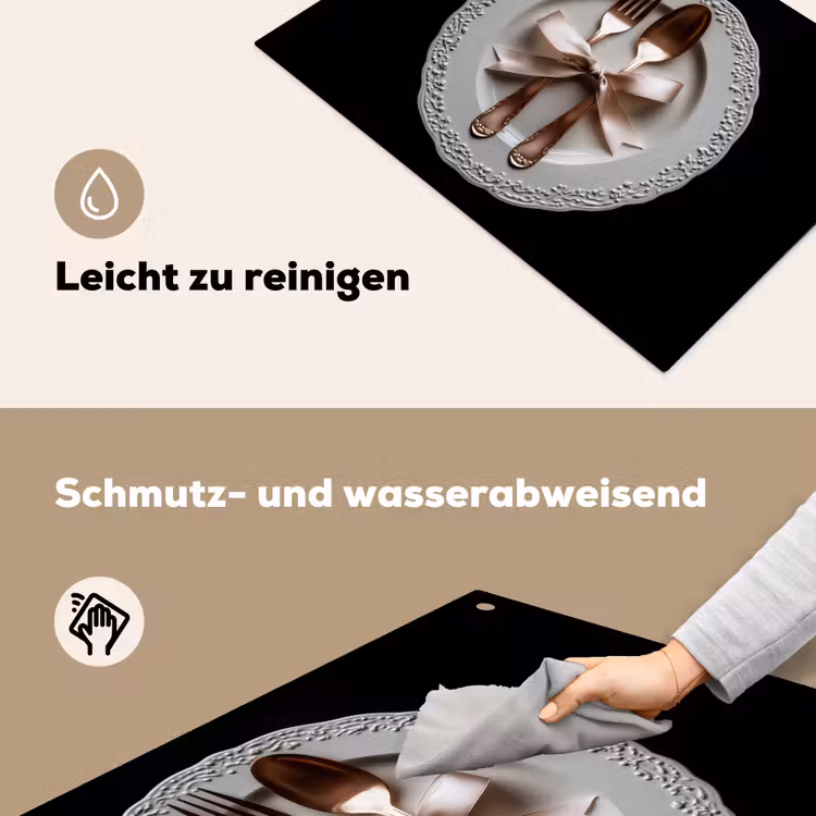 Rose - Strik - Bestek Inductie beschemer met haakjes klein -ky-schoon-de