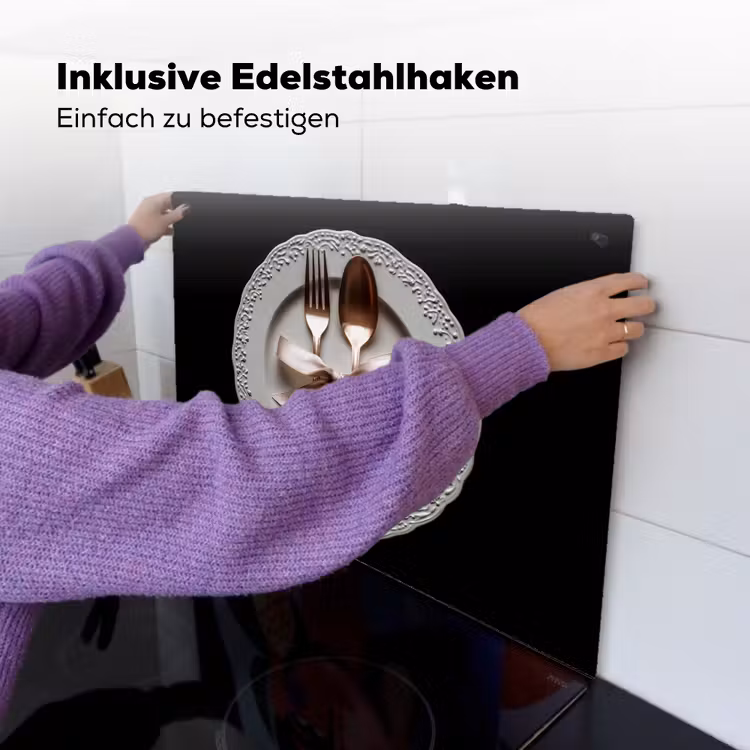 Rose - Strik - Bestek Inductie beschemer met haakjes klein -ky-ophangen-de