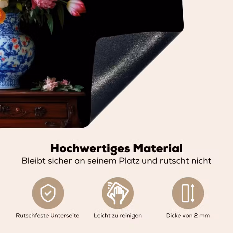Rozen - Bloemen - Vaas - Boeket Inductie beschemer met haakjes klein -ky-onderkant-de
