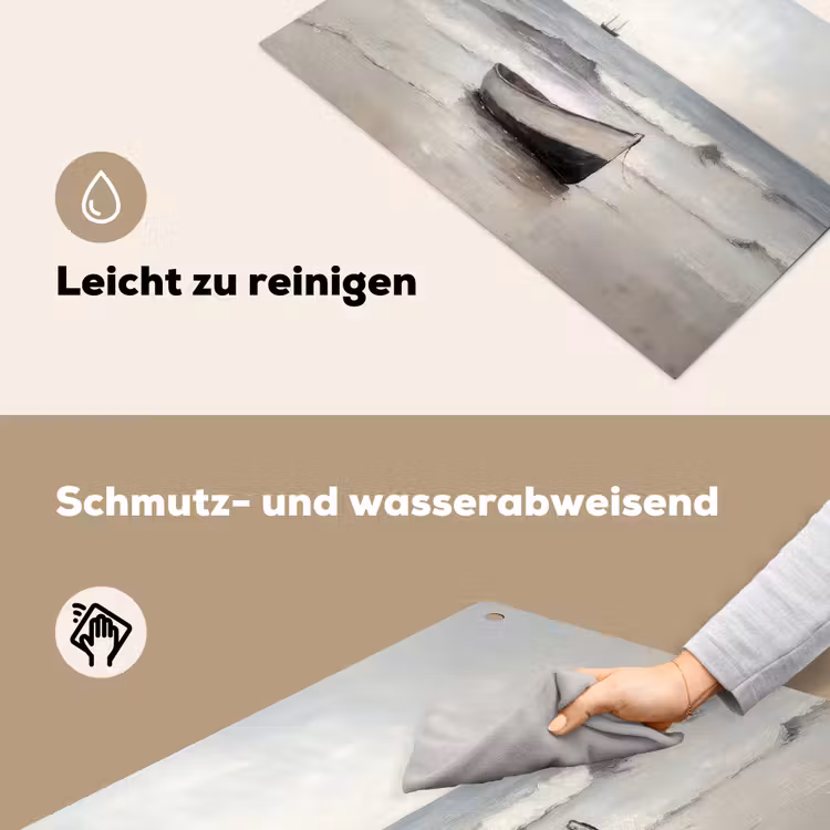 Roeiboot - Zee - Horizon Inductie beschemer met haakjes klein -ky-schoon-de