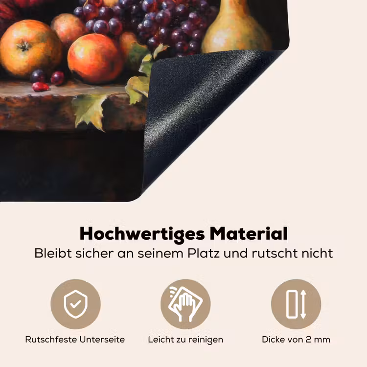 Rustiek - Stilleven - Fruit Inductie beschemer met haakjes klein -ky-onderkant-de