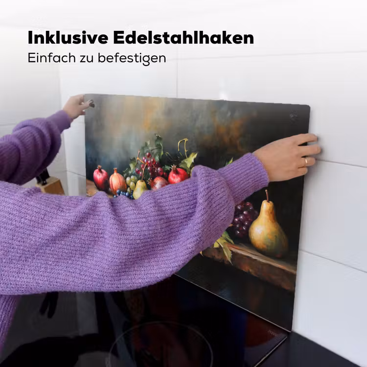 Rustiek - Stilleven - Fruit Inductie beschemer met haakjes klein -ky-ophangen-de