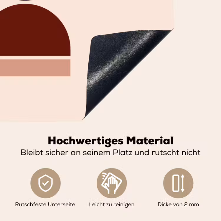 Zandloper - Symmetrisch - Rood - Paars Inductie beschemer met haakjes middel -ky-onderkant-de