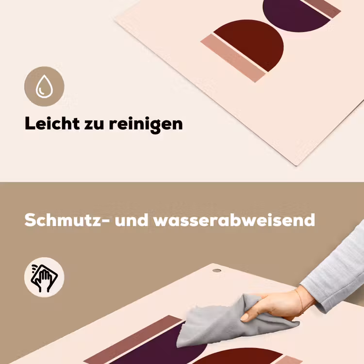 Zandloper - Symmetrisch - Rood - Paars Inductie beschemer met haakjes middel -ky-schoon-de