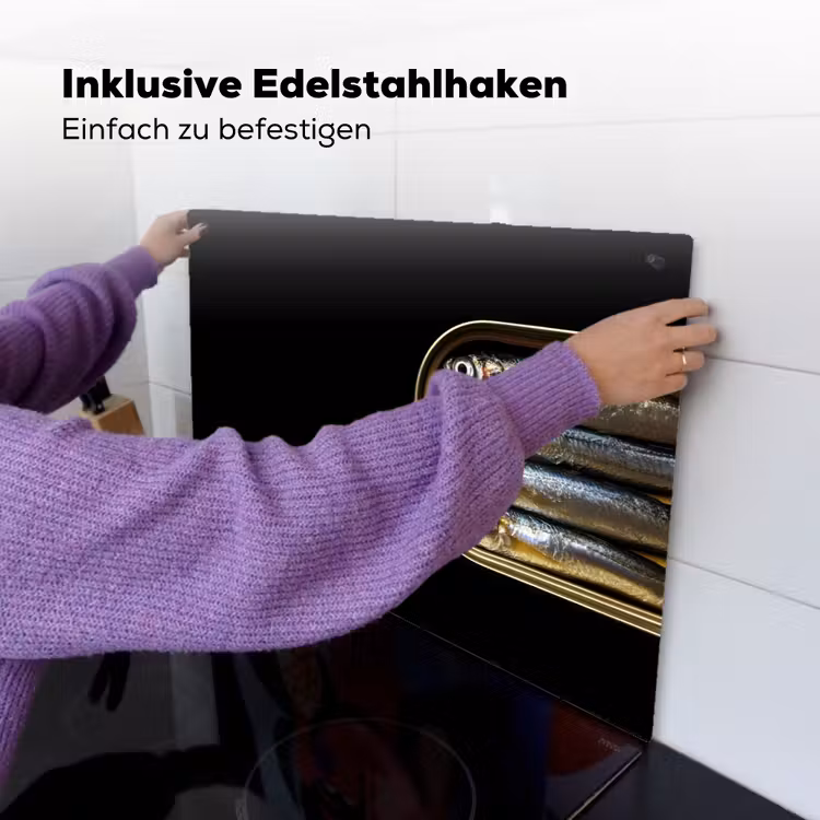 Sardines - Blik - Zwart - Vissen Inductie beschemer met haakjes klein -ky-ophangen-de