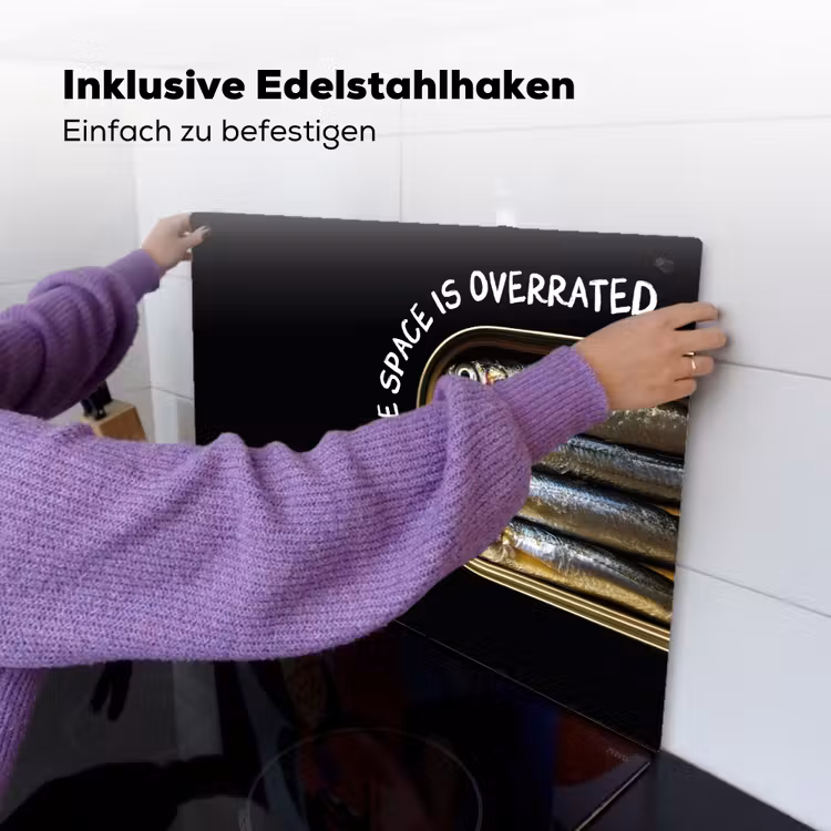 Sardines - Tekst - Vis - Blik Inductie beschemer met haakjes klein -ky-ophangen-de