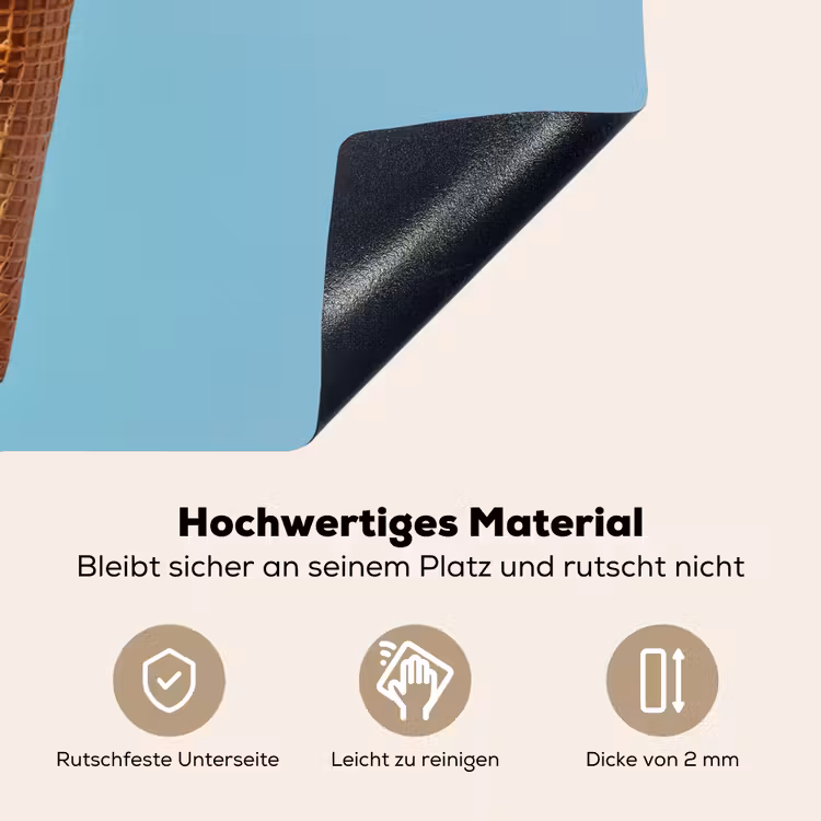 Bolletjes - Schepijs - Hoorntje - Blauw Inductie beschemer met haakjes klein -ky-onderkant-de