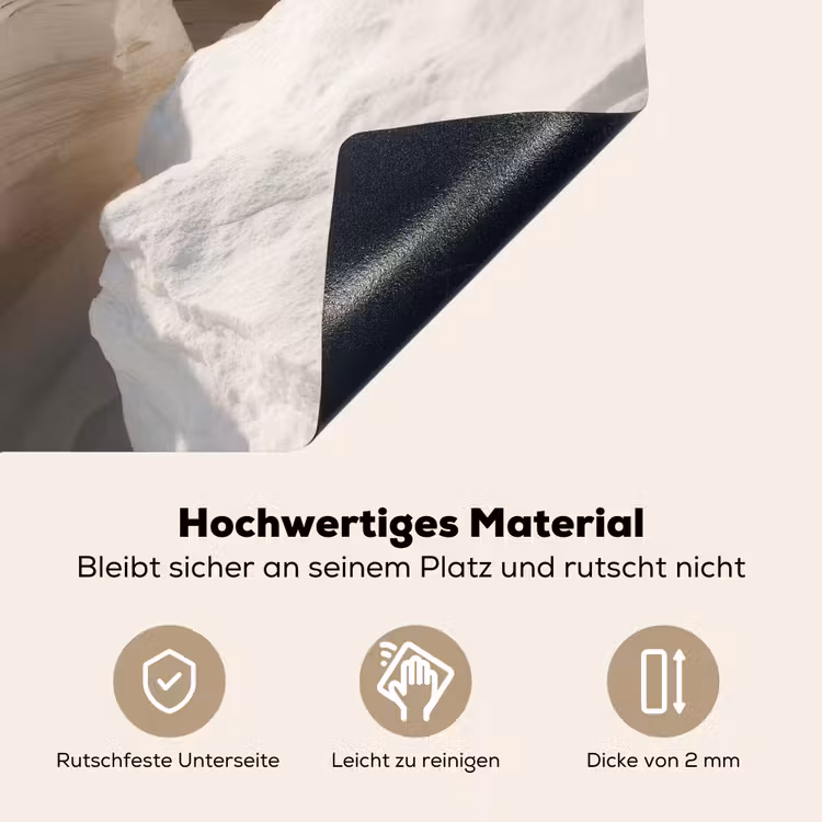 Kloof - Wit - Sneeuw Inductie beschemer met haakjes middel -ky-onderkant-de
