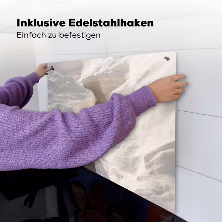 Kloof - Wit - Sneeuw Inductie beschemer met haakjes middel -ky-ophangen-de