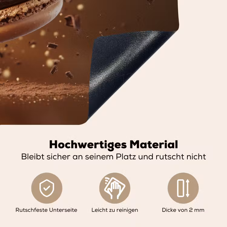 Chocolade - Macarons - Eten - Snoep Inductie beschemer met haakjes klein -ky-onderkant-de