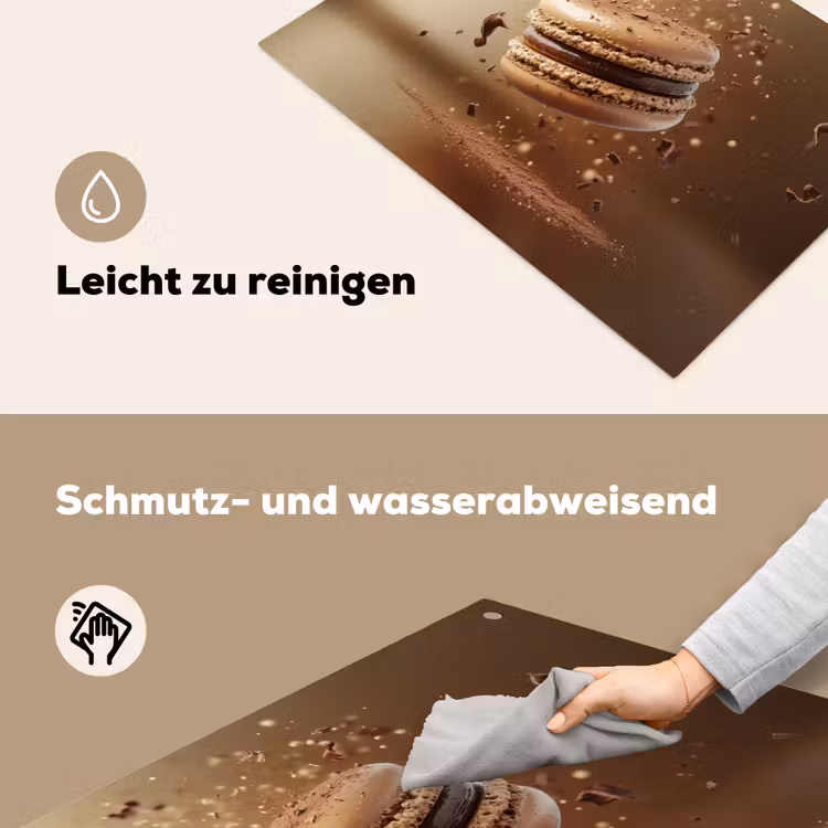 Chocolade - Macarons - Eten - Snoep Inductie beschemer met haakjes klein -ky-schoon-de