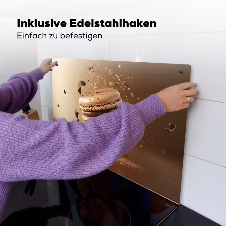Chocolade - Macarons - Eten - Snoep Inductie beschemer met haakjes klein -ky-ophangen-de