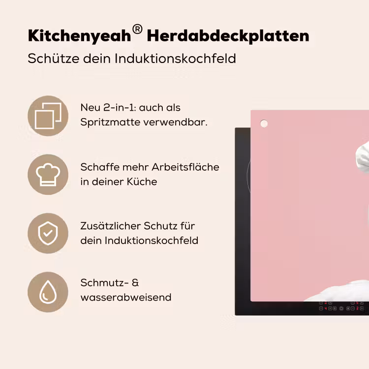 Zwaan - Koksmuts - Mooi - Klassiek Inductie beschemer met haakjes klein -ky-usp-de