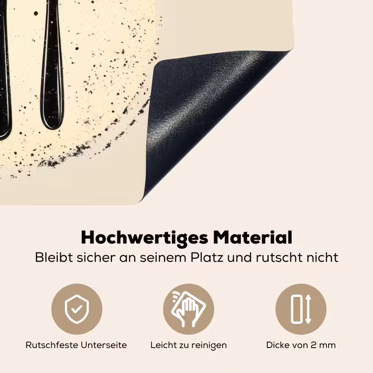 Zwart - Bestek - Rondje Inductie beschemer met haakjes klein -ky-onderkant-de