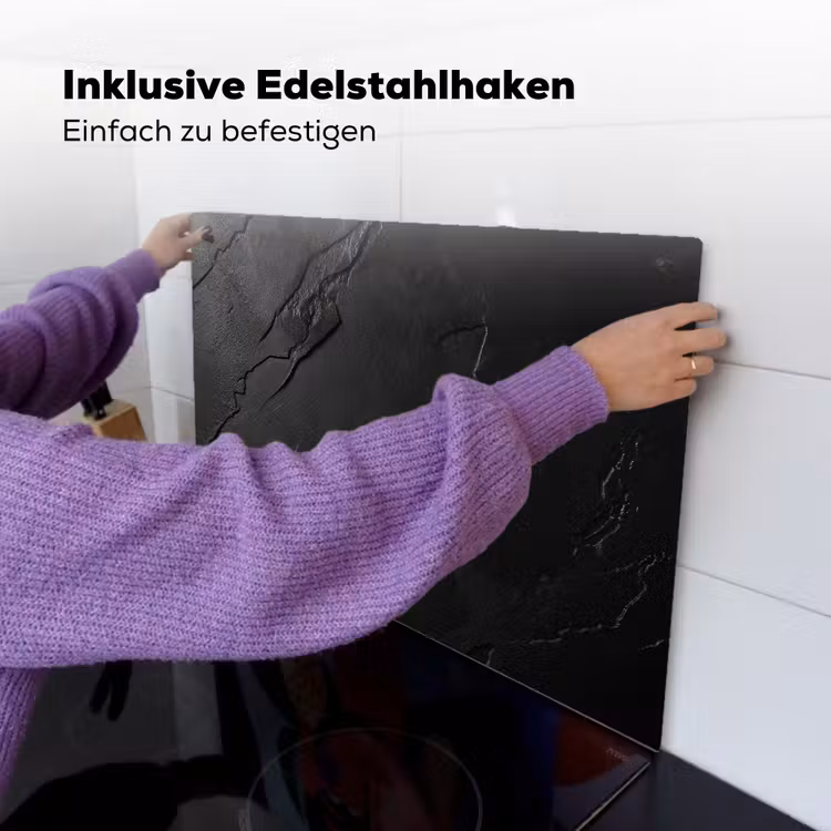 Zwart - Steen - Beton Inductie beschemer met haakjes klein -ky-ophangen-de
