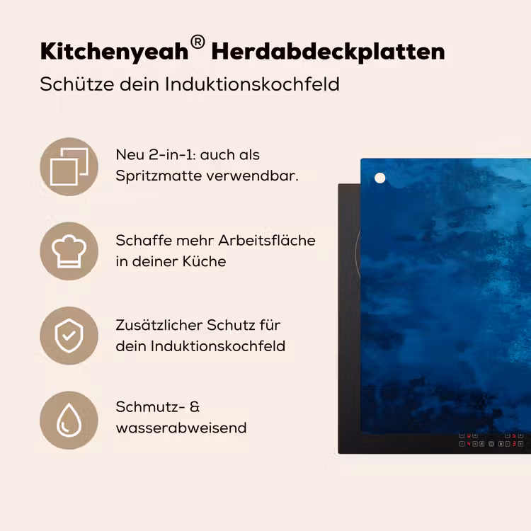 Zeilboot - Water - Abstract - Schaduw Inductie beschemer met haakjes klein -ky-usp-de