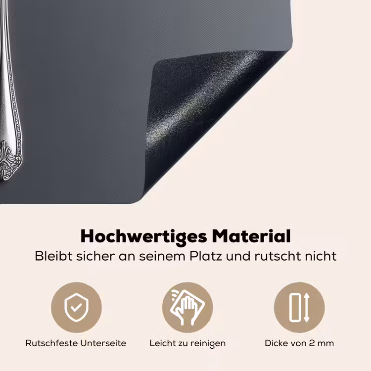 Zilver - Metaal - Lepel Inductie beschemer met haakjes klein -ky-onderkant-de