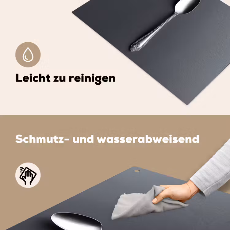Zilver - Metaal - Lepel Inductie beschemer met haakjes klein -ky-schoon-de