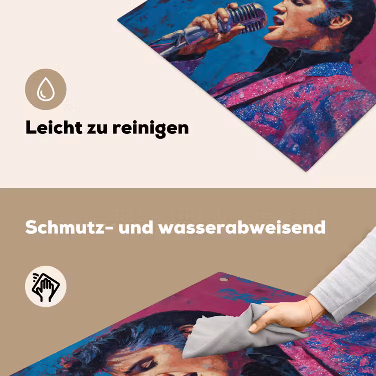 Zingende man - Glitterjas - Microfoon Inductie beschemer met haakjes middel -ky-schoon-de