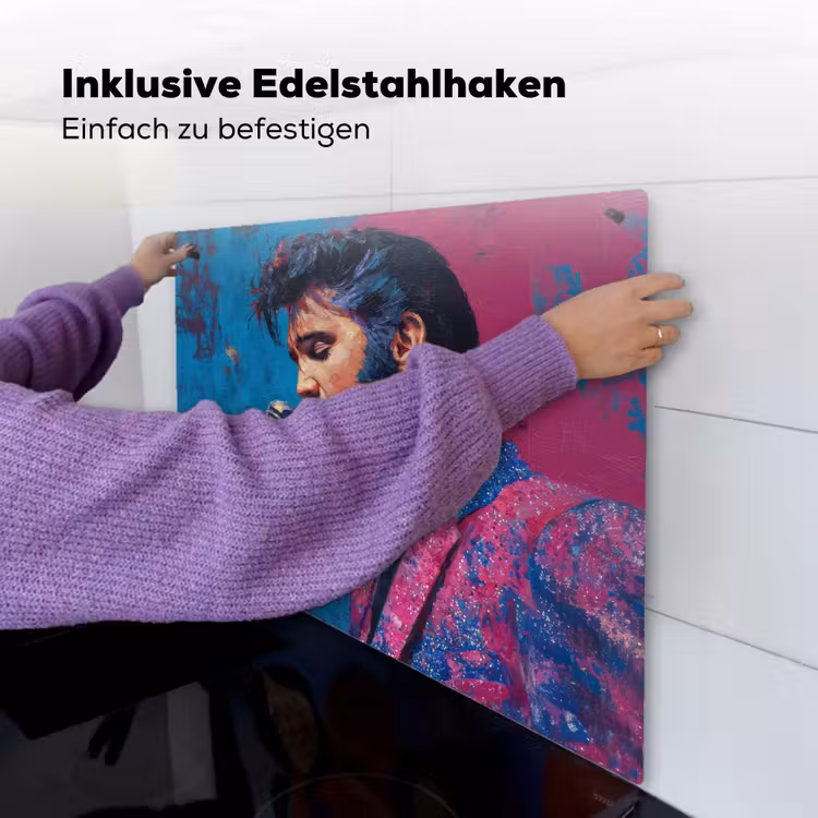 Zingende man - Glitterjas - Microfoon Inductie beschemer met haakjes middel -ky-ophangen-de