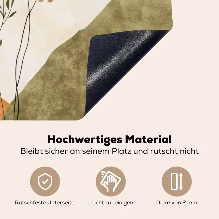 Zon - Abstract - Takken - Oranje Inductie beschemer met haakjes klein -ky-onderkant-de