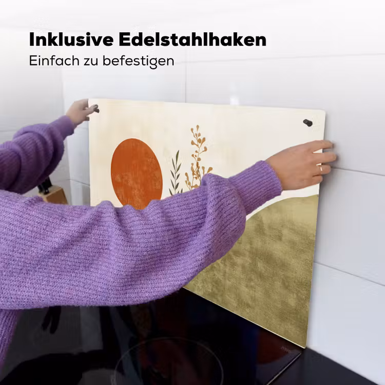 Zon - Abstract - Takken - Oranje Inductie beschemer met haakjes klein -ky-ophangen-de