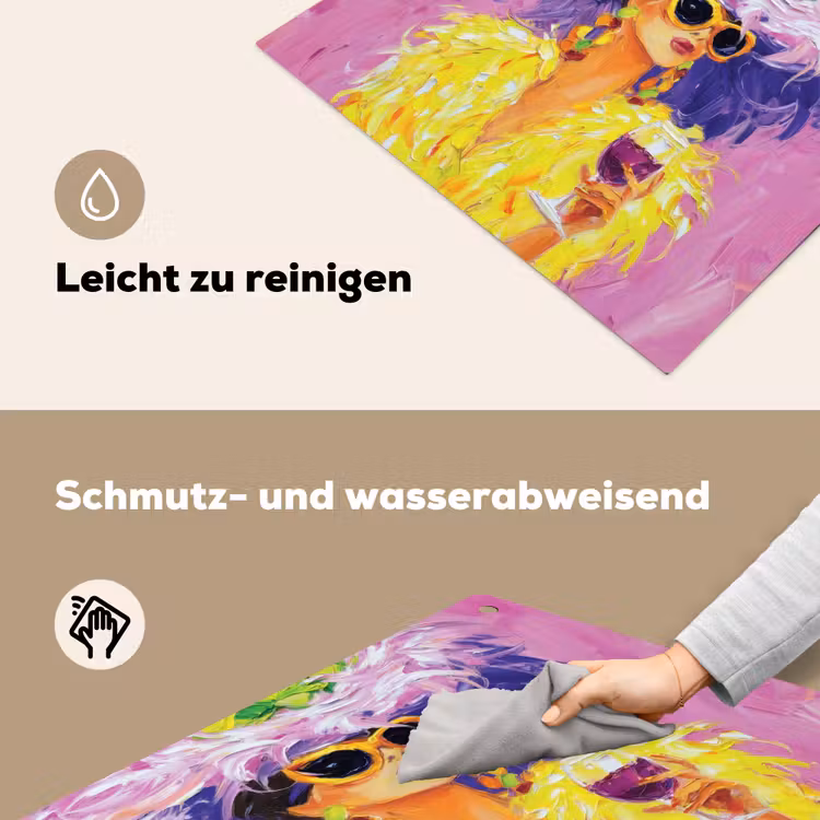 Zonnebril - Vrouw - Jas - Veren Inductie beschemer met haakjes middel -ky-schoon-de