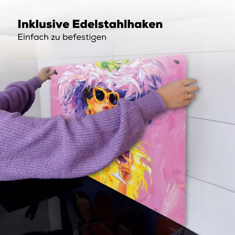 Zonnebril - Vrouw - Jas - Veren Inductie beschemer met haakjes middel -ky-ophangen-de