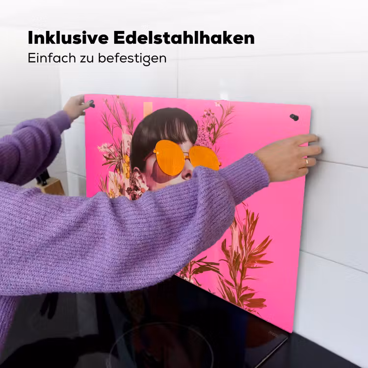 Zonnebril - Oranje - Vrouw - Planten Inductie beschemer met haakjes klein -ky-ophangen-de