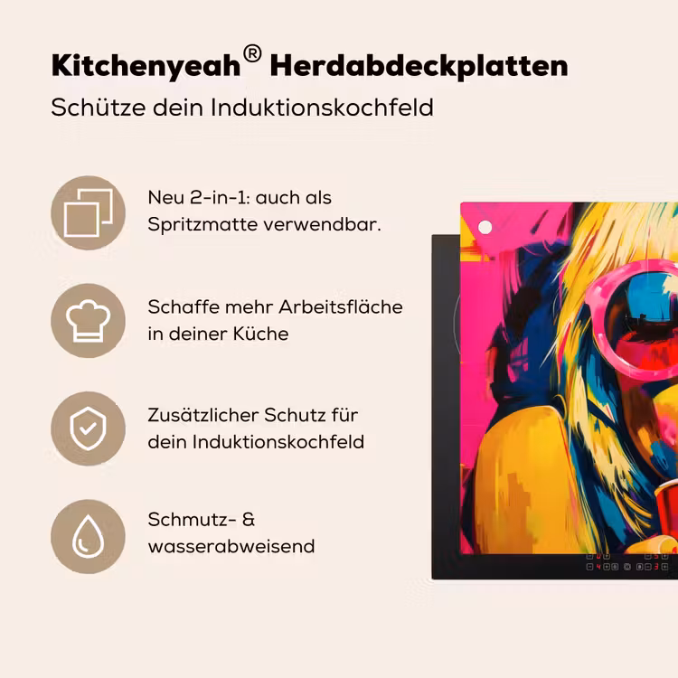 Zonnebril - Roze - Vrouw - Rietje Inductie beschemer met haakjes klein -ky-usp-de