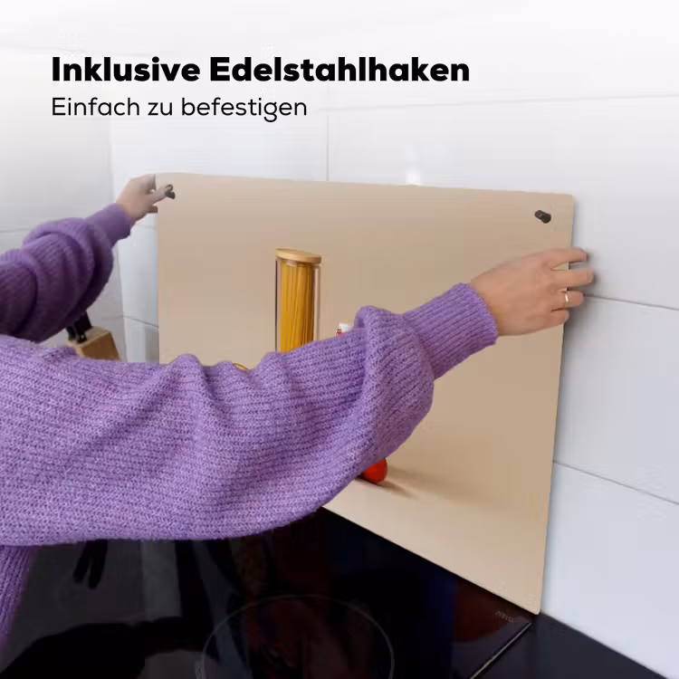 Spaghetti - Melk - Tomaten - Eieren - Brood Inductie beschemer met haakjes klein -ky-ophangen-de