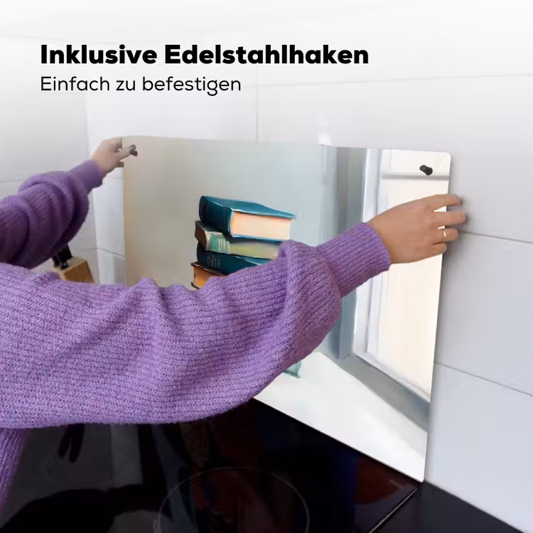 Stapel - Boeken - Groen - Daglicht Inductie beschemer met haakjes klein -ky-ophangen-de