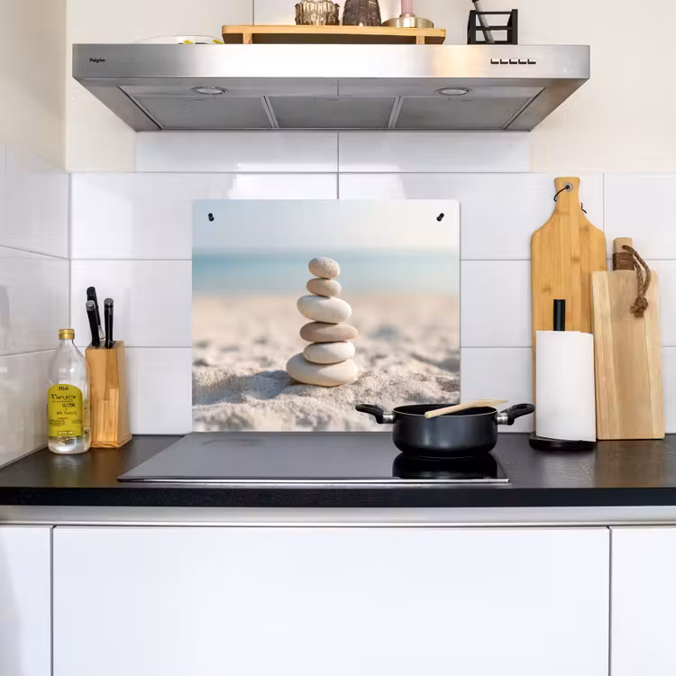Stenen - Stapel - Zand - Zee Inductie beschemer met haakjes middel -sfeer2
