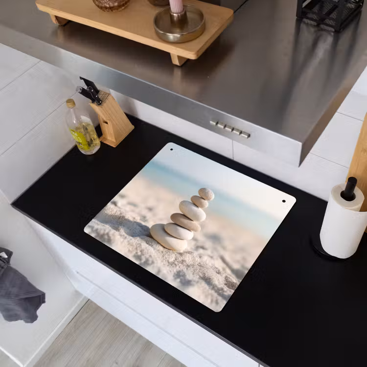 Stenen - Stapel - Zand - Zee Inductie beschemer met haakjes middel -sfeer1