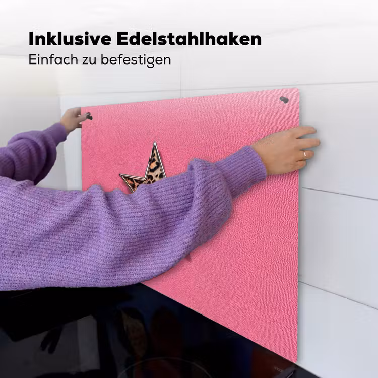 Ster - Luipaard - Print - Roze Inductie beschemer met haakjes middel -ky-ophangen-de