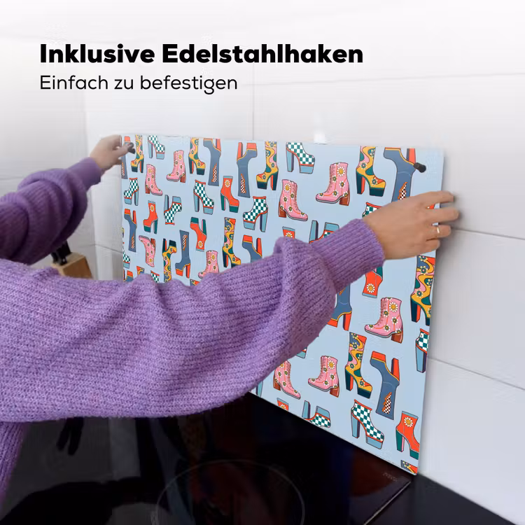 Laarzen - Patroon - Disco Inductie beschemer met haakjes klein 777 -ky-ophangen-de